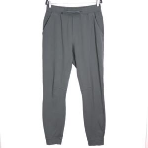 LULULEMON City Sweat Jogger Grey Sage Tapered Fit Drawstring Active Men's L Tall